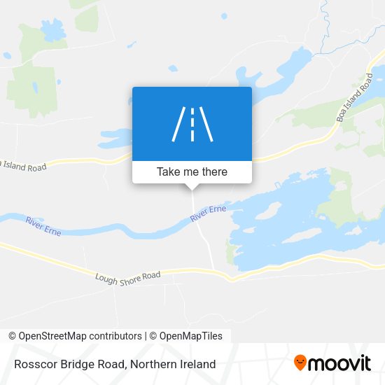 Rosscor Bridge Road map