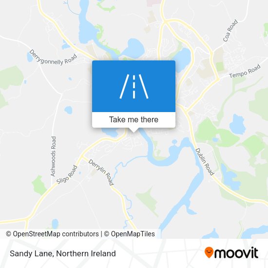 Sandy Lane map