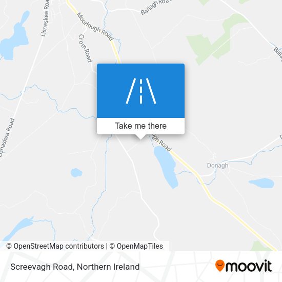Screevagh Road map