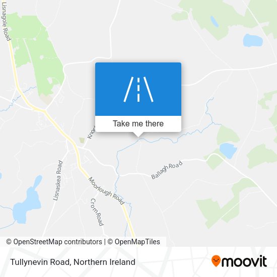 Tullynevin Road map