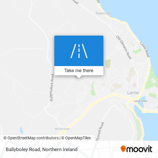 Ballyboley Road map