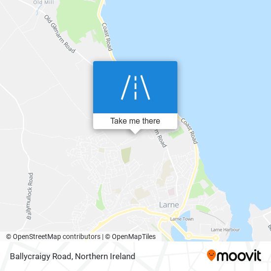 Ballycraigy Road map