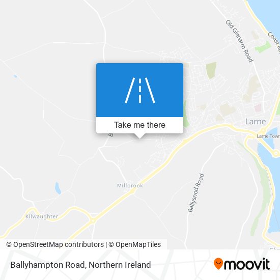 Ballyhampton Road map