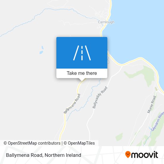 Ballymena Road map