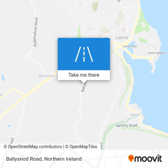 Ballysnod Road map