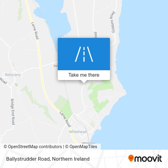 Ballystrudder Road map