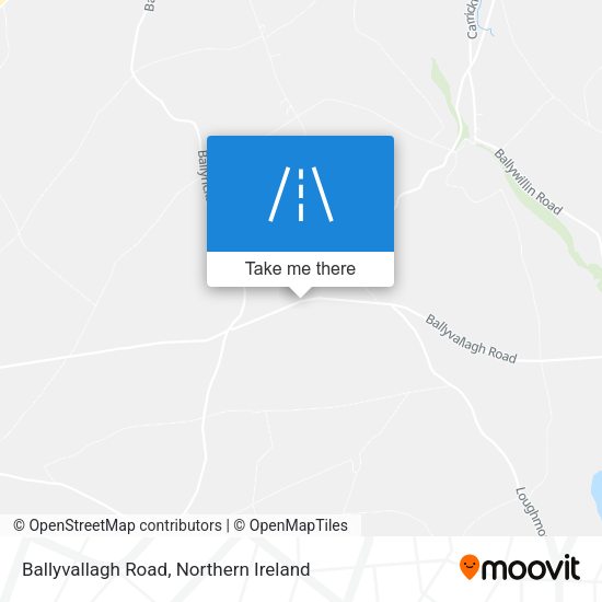 Ballyvallagh Road map