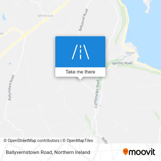Ballyvernstown Road map
