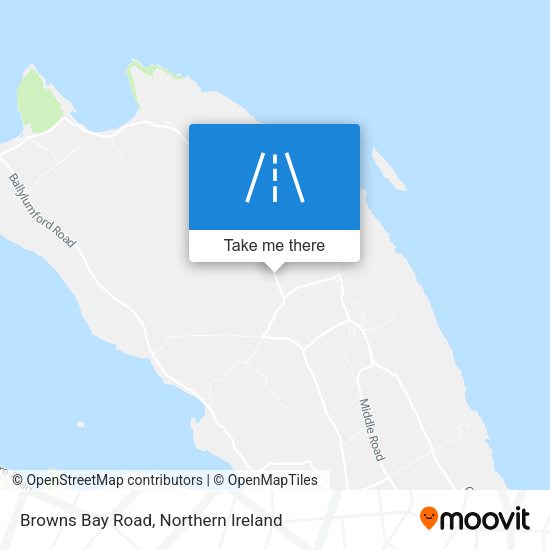 Browns Bay Road map