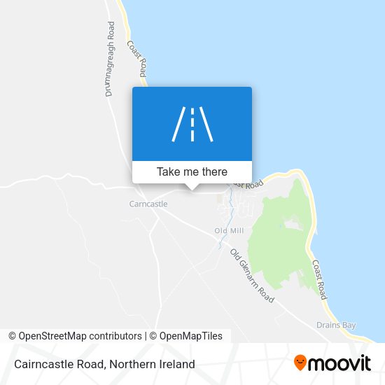 Cairncastle Road map