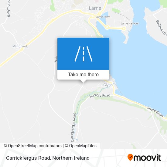 Carrickfergus Road map