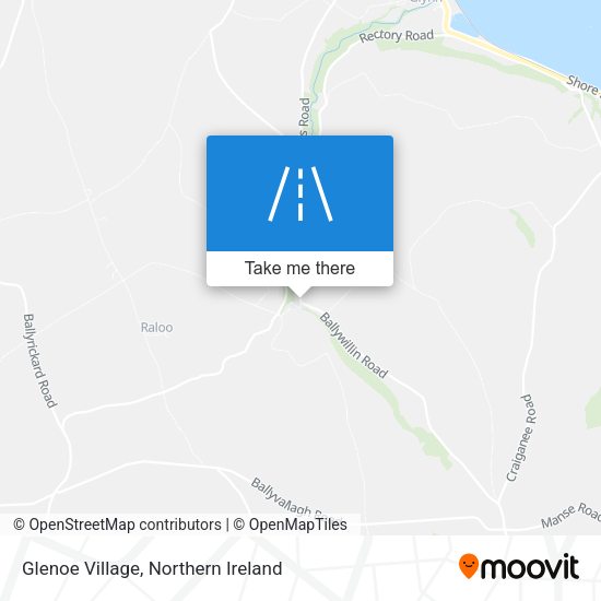 Glenoe Village map