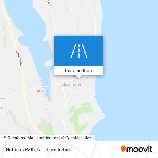 Gobbins Path map