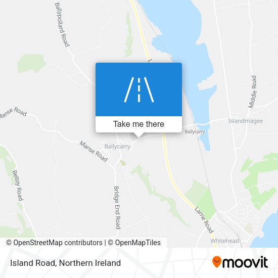 Island Road map