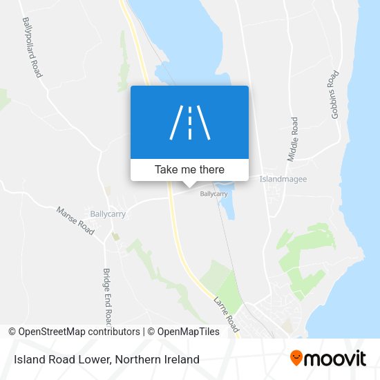 Island Road Lower map