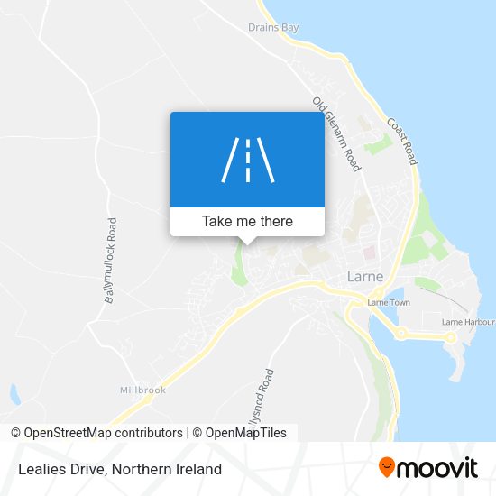 Lealies Drive map
