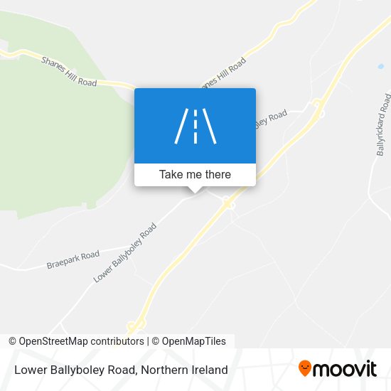 Lower Ballyboley Road map