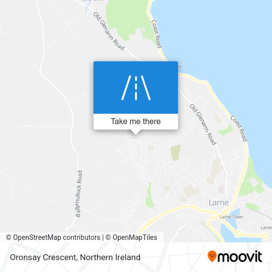 Oronsay Crescent map