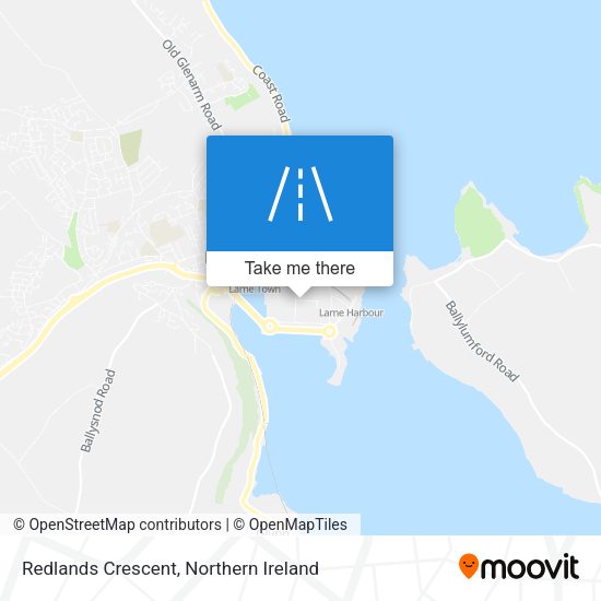 Redlands Crescent map