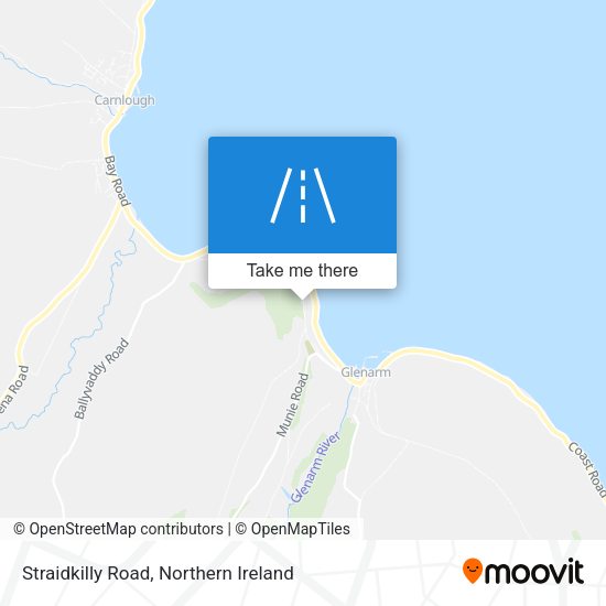 Straidkilly Road map