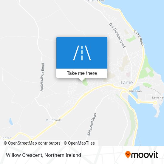 Willow Crescent map