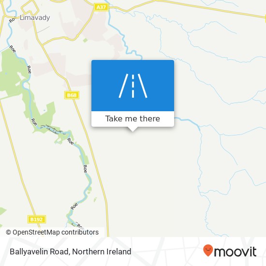 Ballyavelin Road map