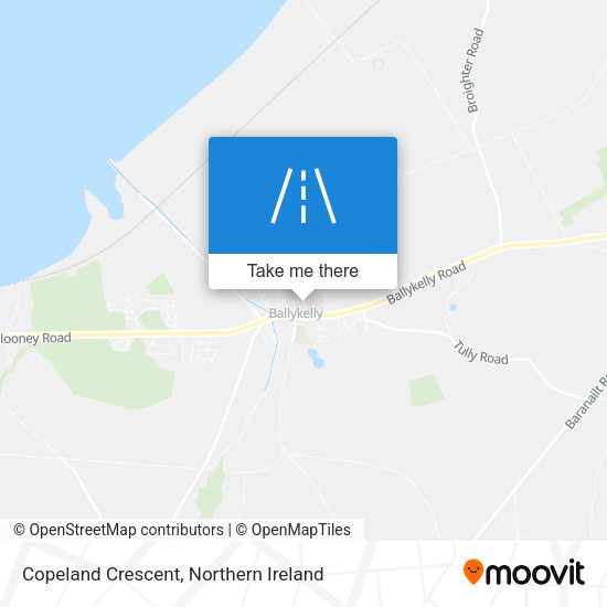 Copeland Crescent map