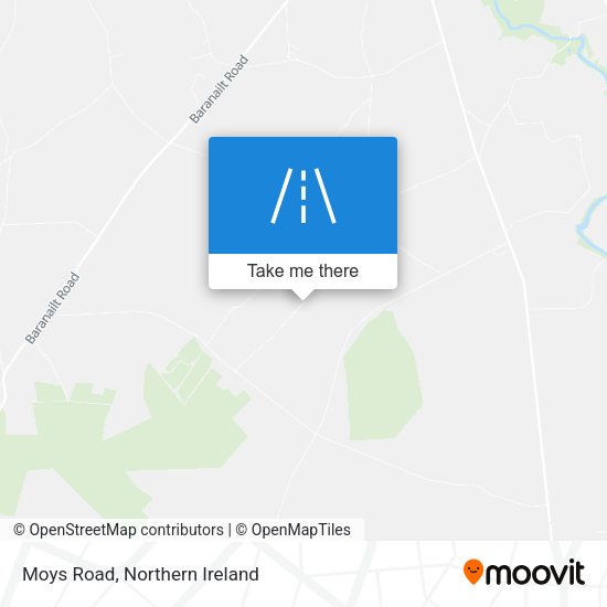 Moys Road map