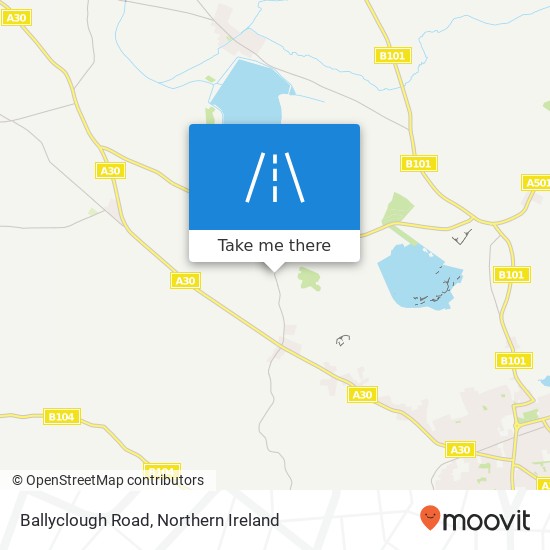 Ballyclough Road map
