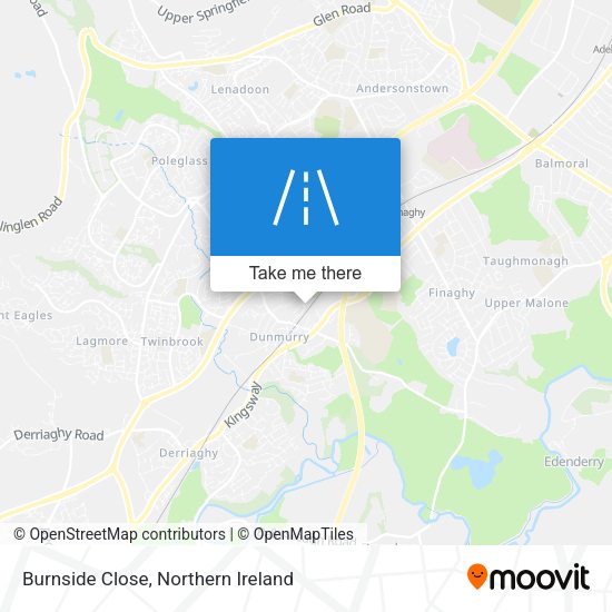 Burnside Close map