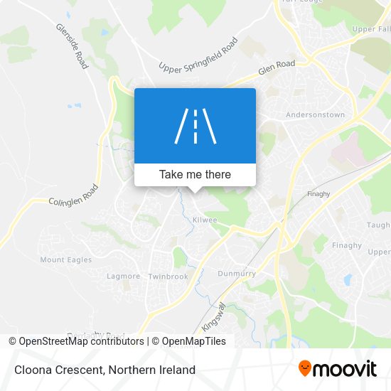 Cloona Crescent map