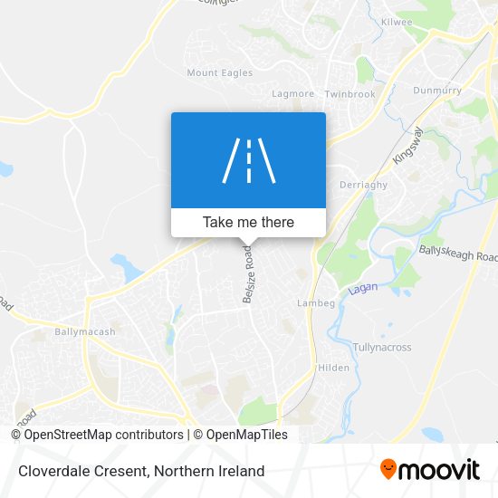 Cloverdale Cresent map