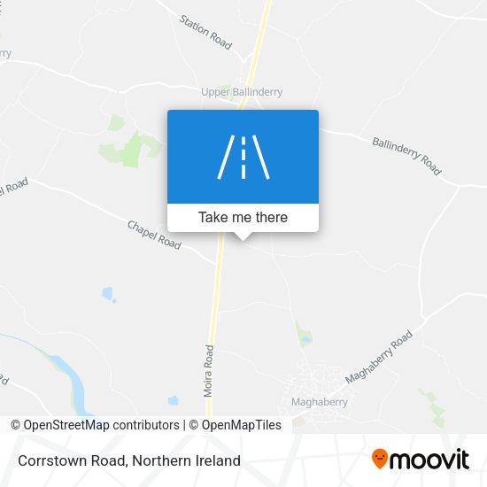 Corrstown Road map