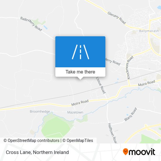 Cross Lane map