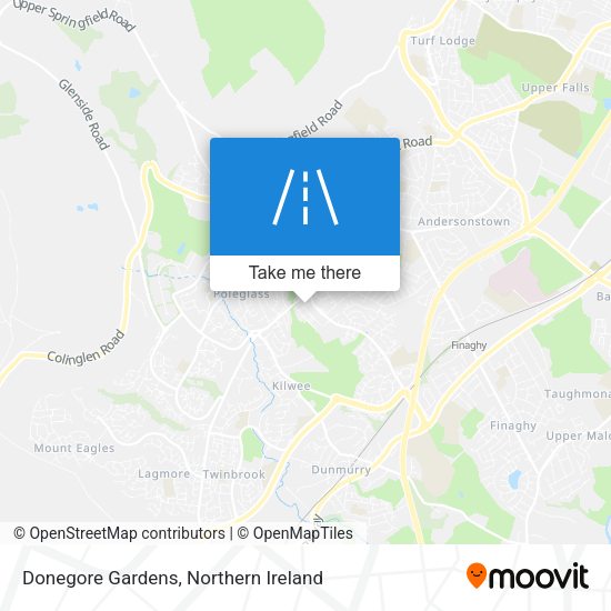Donegore Gardens map