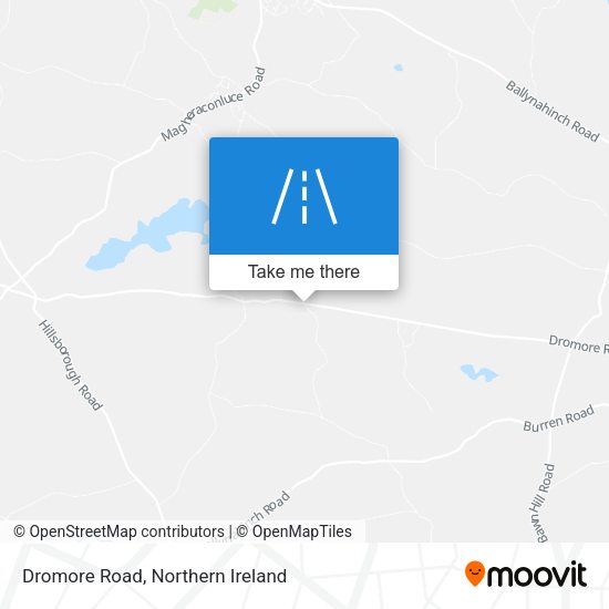 Dromore Road map