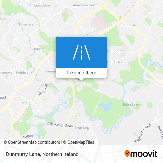 Dunmurry Lane map