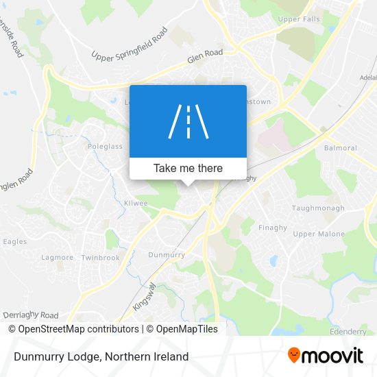 Dunmurry Lodge map