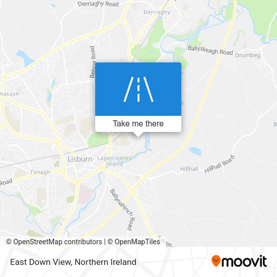 East Down View map