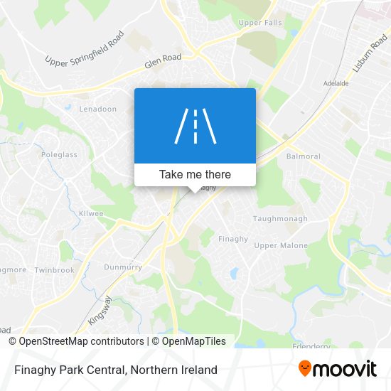 Finaghy Park Central map