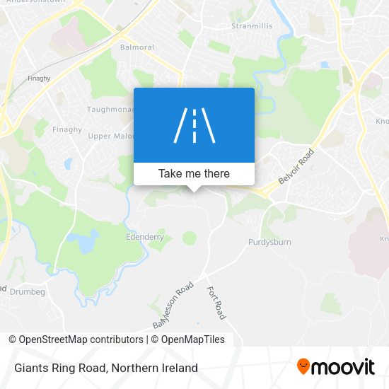 Giants Ring Road map