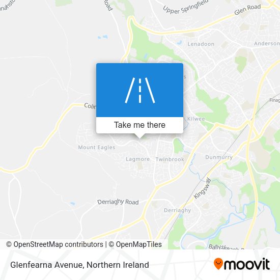 Glenfearna Avenue map