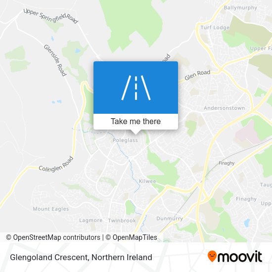 Glengoland Crescent map