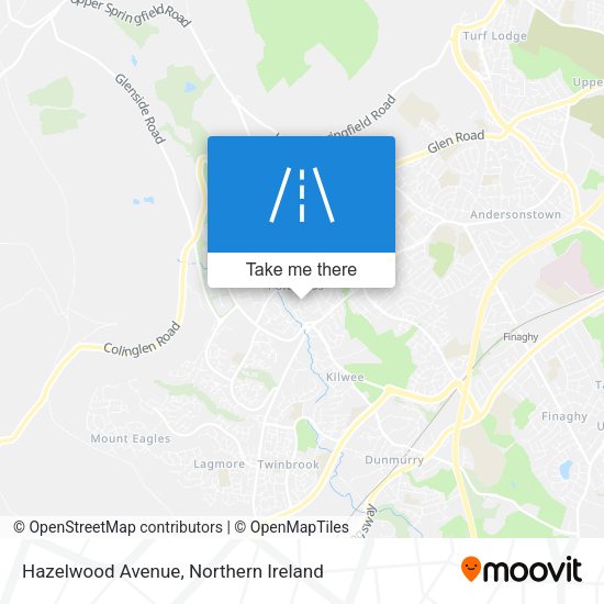 Hazelwood Avenue map