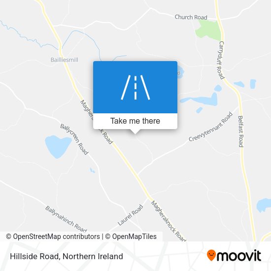Hillside Road map
