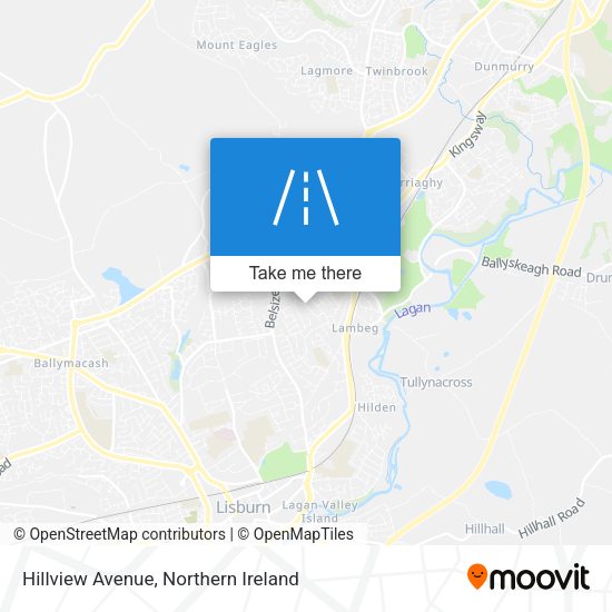 Hillview Avenue map