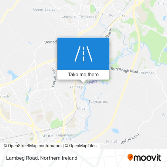 Lambeg Road map