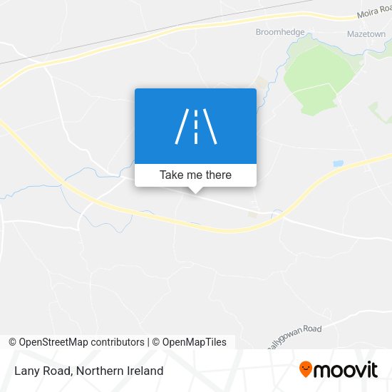 Lany Road map