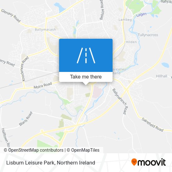 Lisburn Leisure Park map