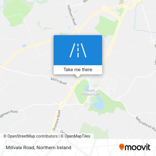 Millvale Road map
